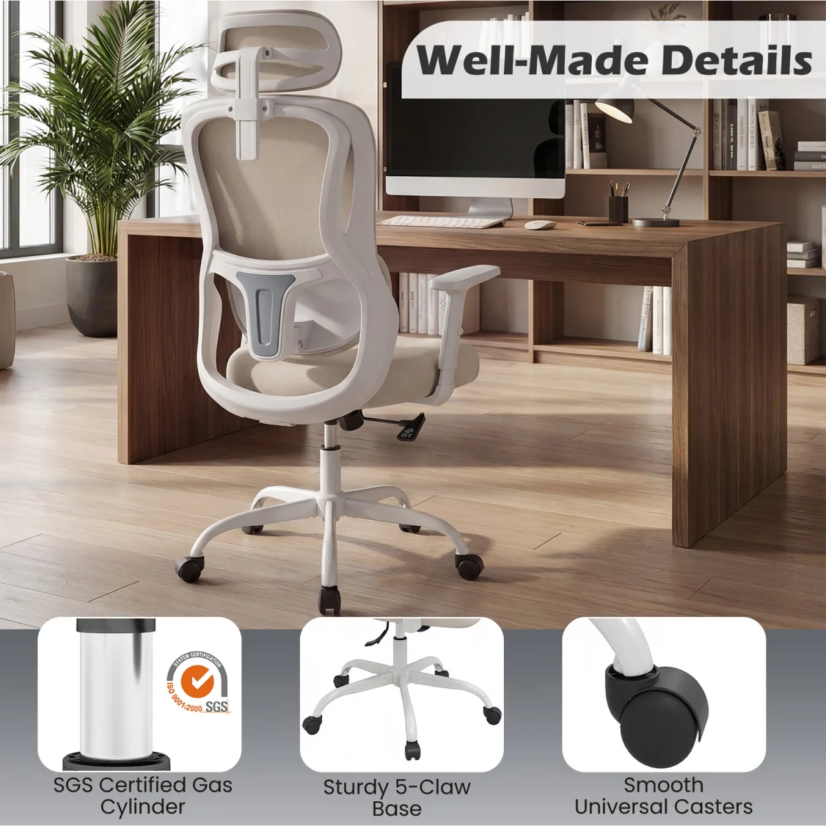 Ergonomic Office Chair with Headrest – image 6