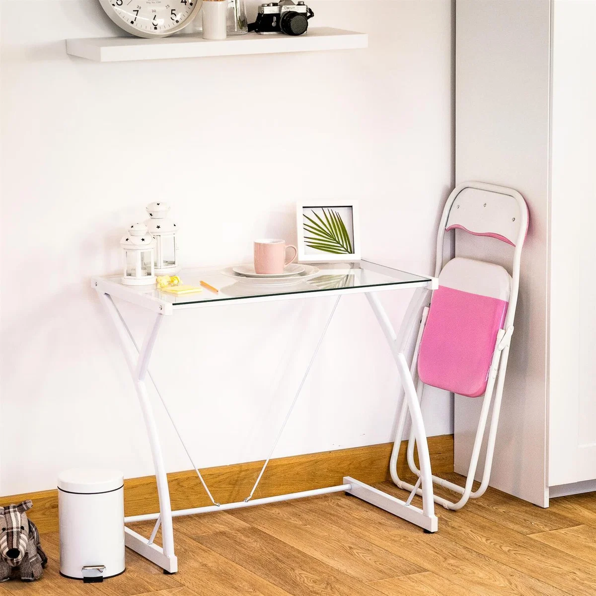 Coloured Padded Folding Chairs - Pack of 6 - Pink – image 3