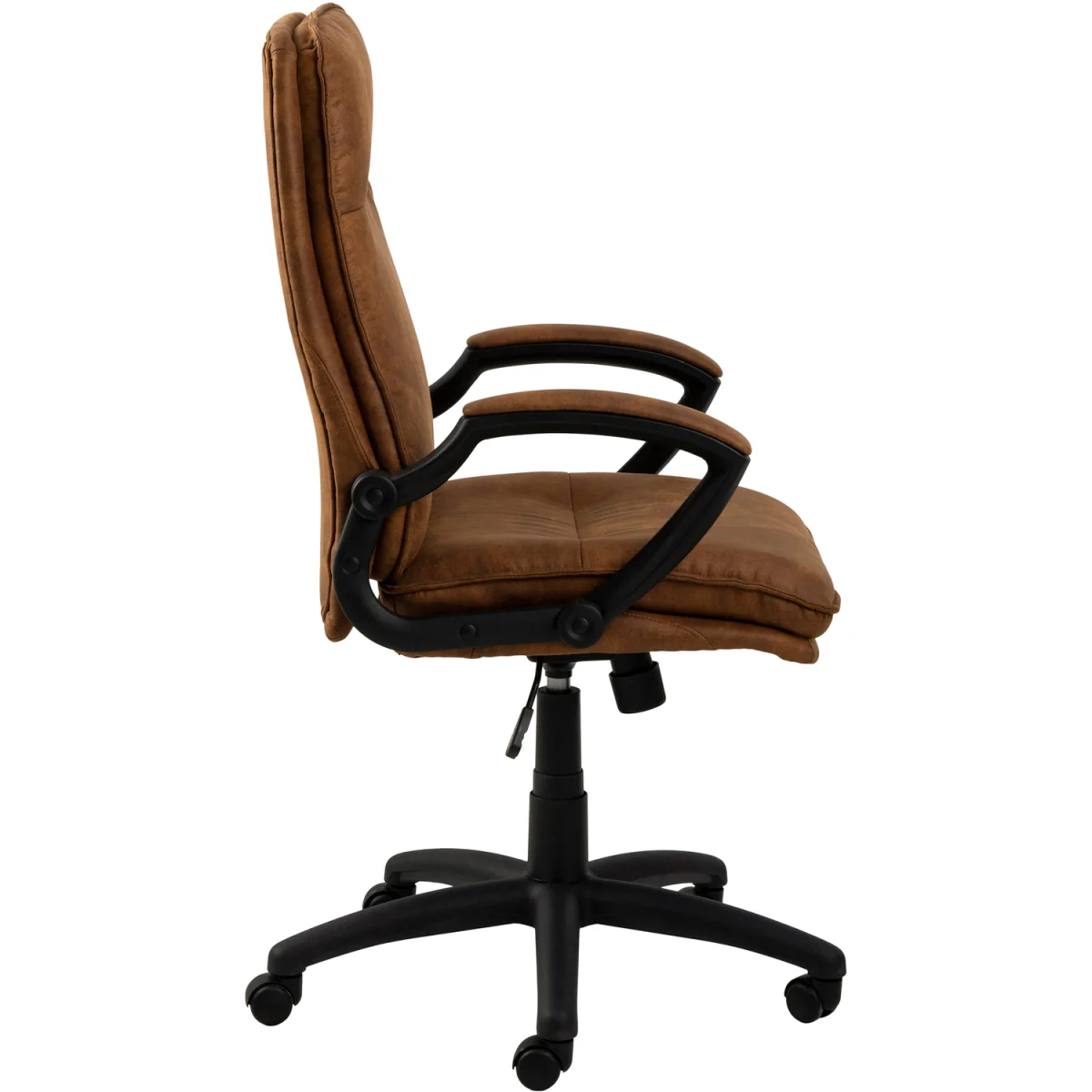 Brad Swivel Office/Desk Chair with Armrest in Brown - Brown – image 5