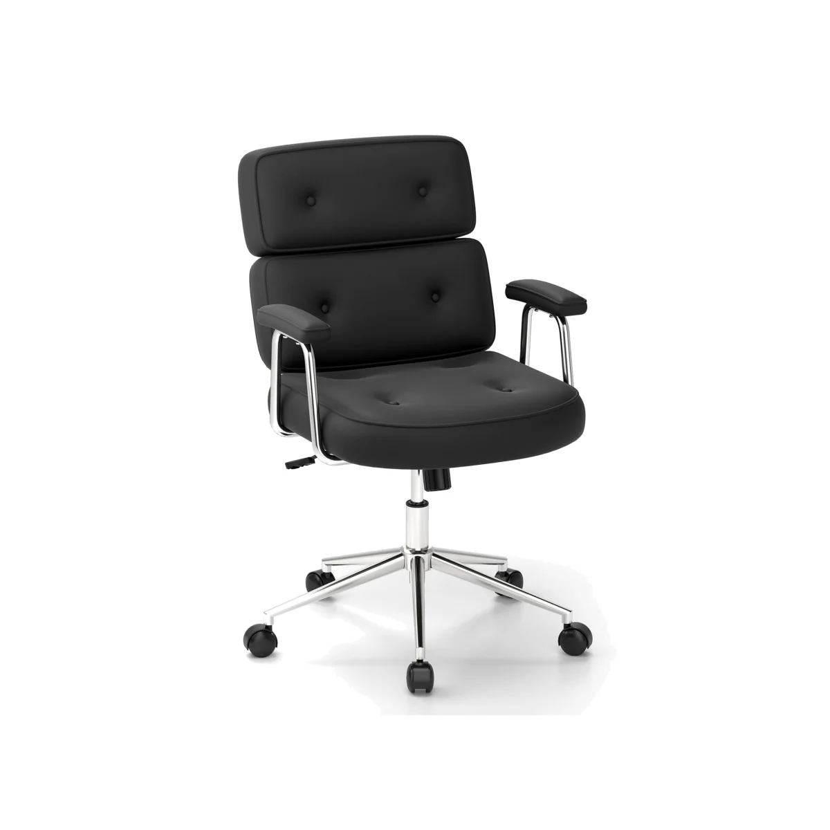 Tufted PU Leather Office Chair – image 1
