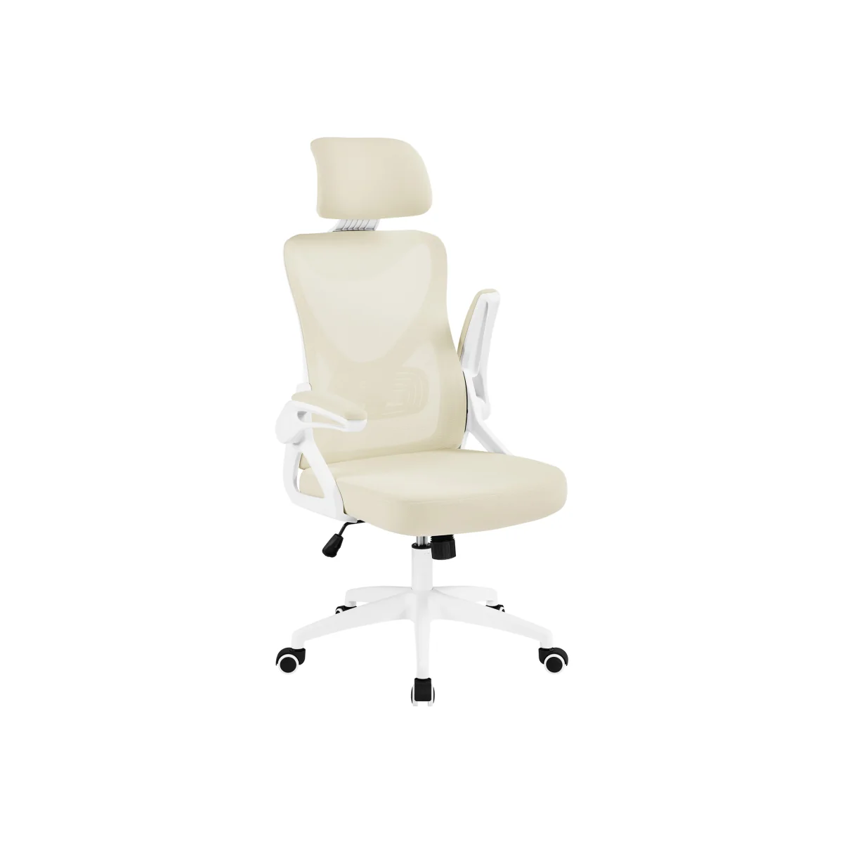 Ergonomic High Back Office Chair - Beige - Beige – image 1