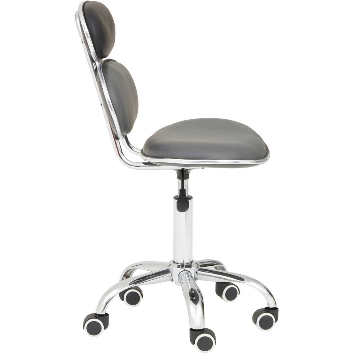 Fran Black PU Home Office Chair - Black – image 3