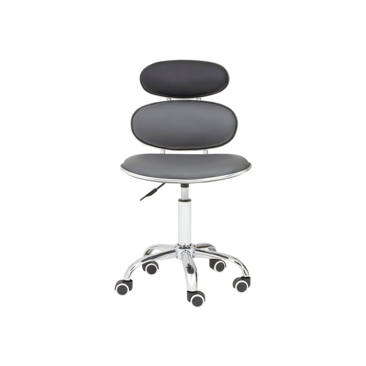 Fran Black PU Home Office Chair - Black – image 1