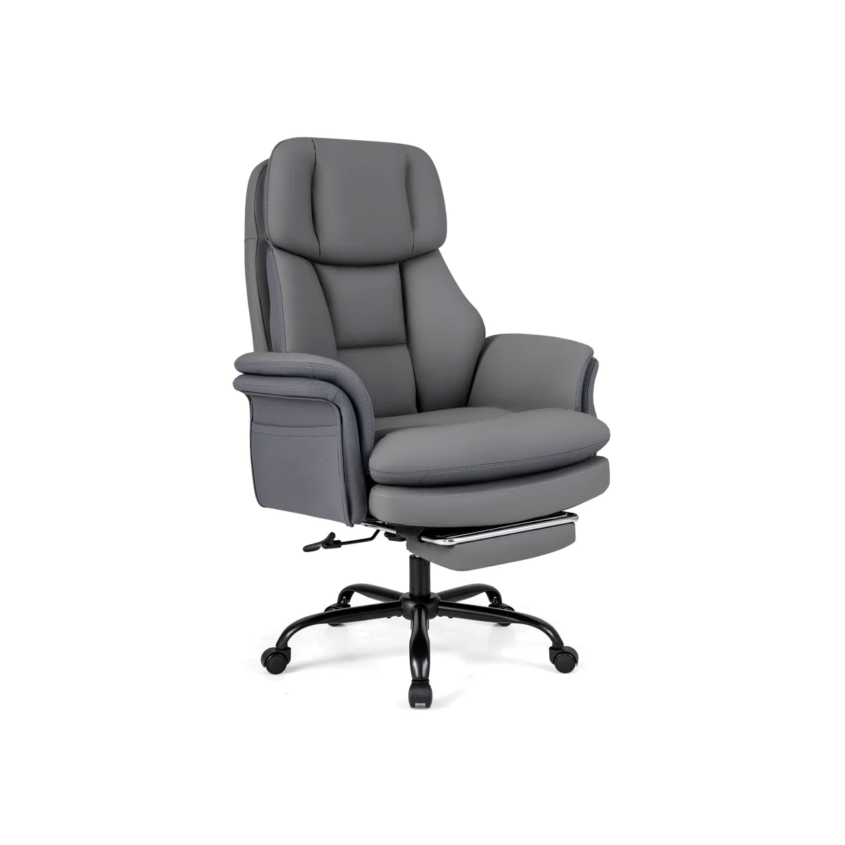 Tall Executive Ergonomic Cross Legged Office Chair-Grey - Grey – image 1