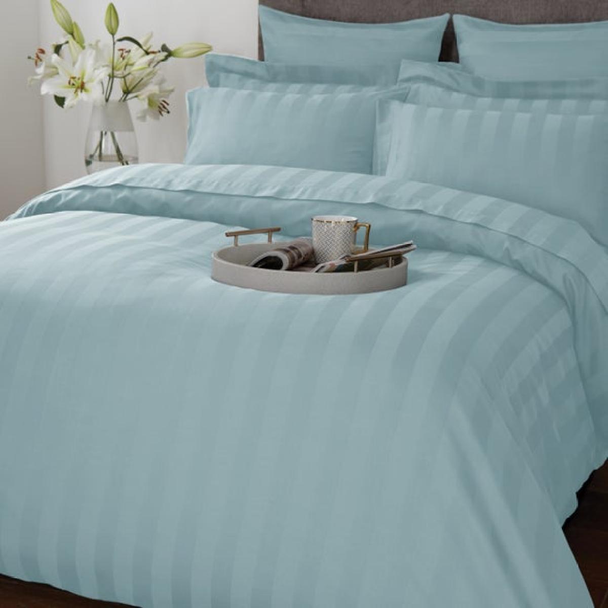 Hotel Stripe 230 Thread Count 100% Cotton Duvet Cover – image 2