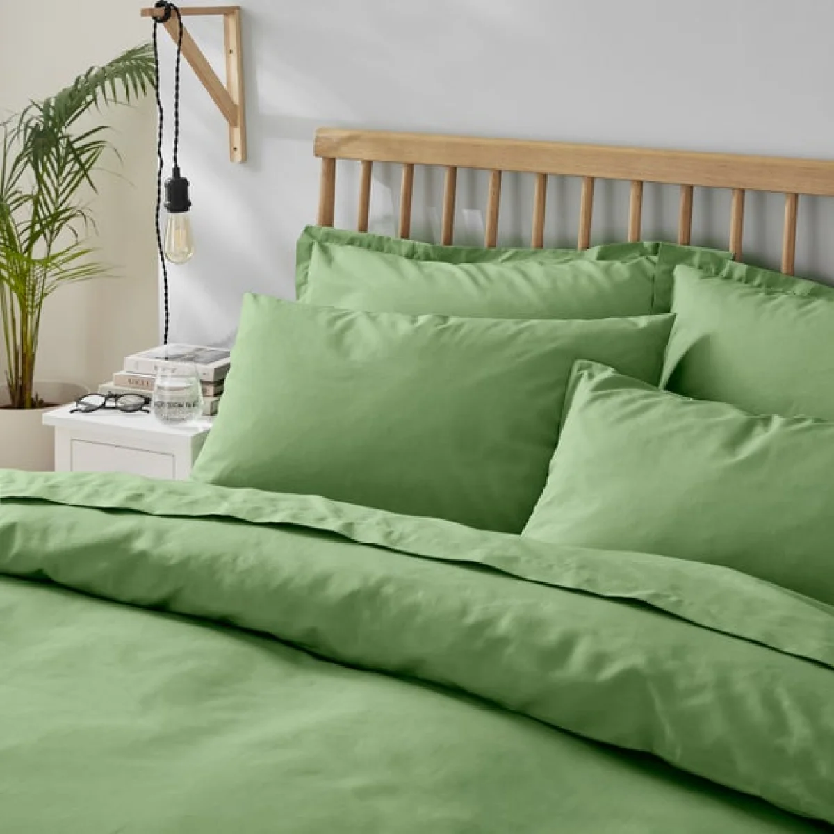 Pure Cotton Natural Plain Dye Duvet Cover Natural – image 3