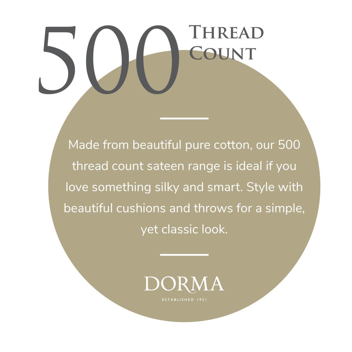 Dorma Luxurious & Silky 500 Thread Count Cotton Sateen Duvet Cover – image 5