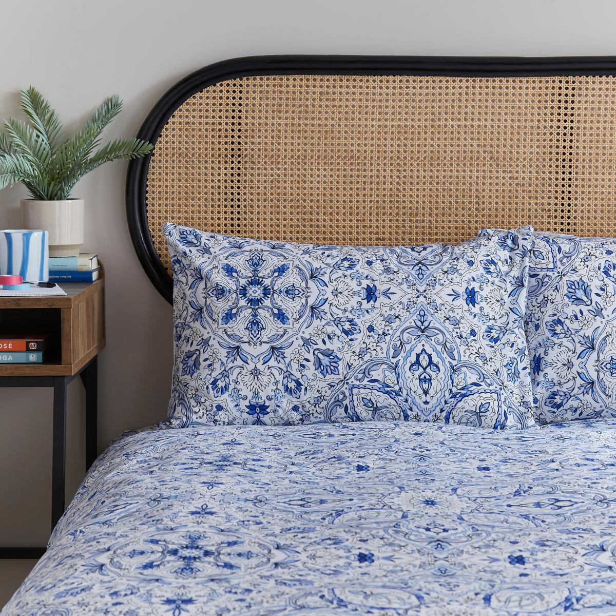 Jessie Blue Duvet Cover Set Blue – image 2