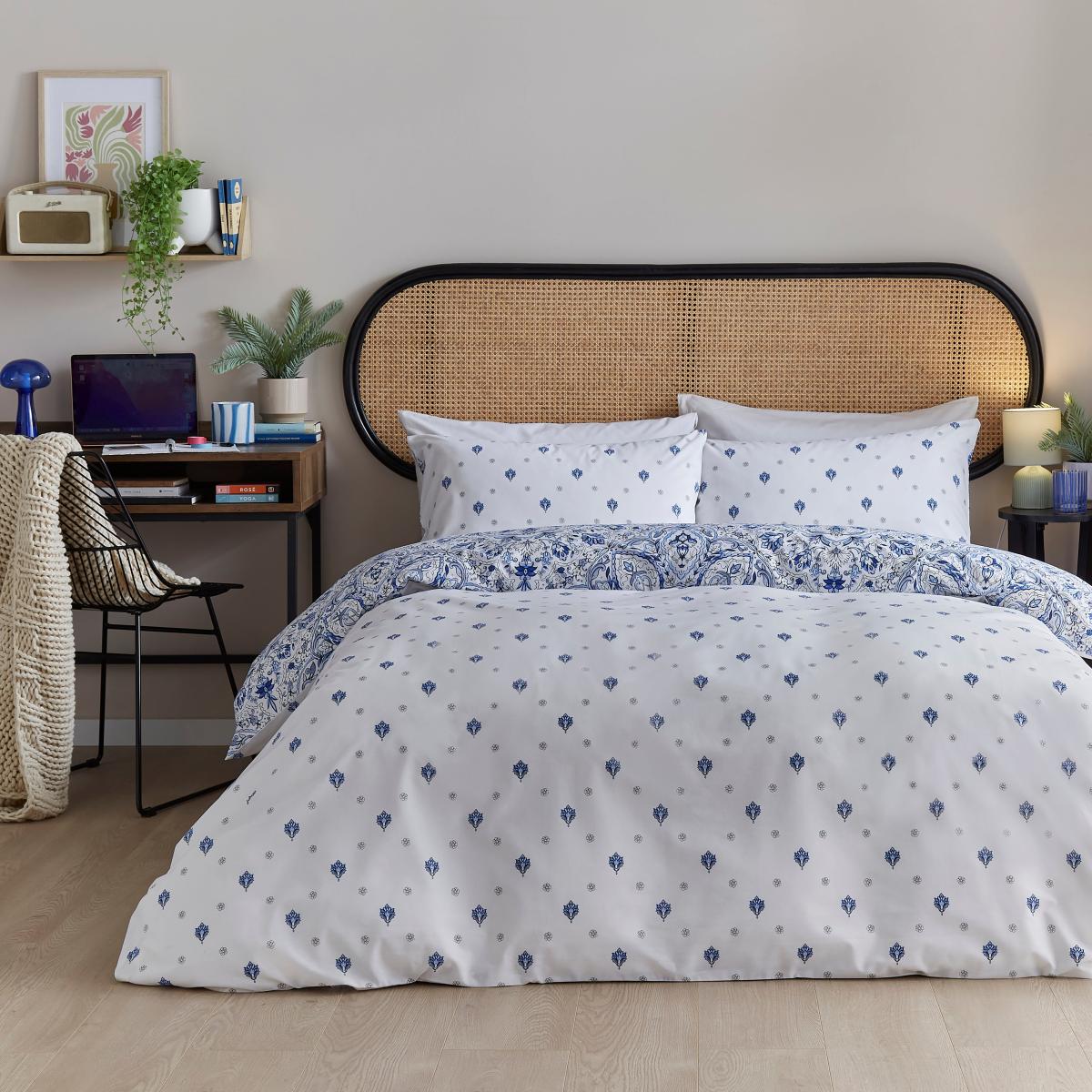 Jessie Blue Duvet Cover Set Blue – image 3
