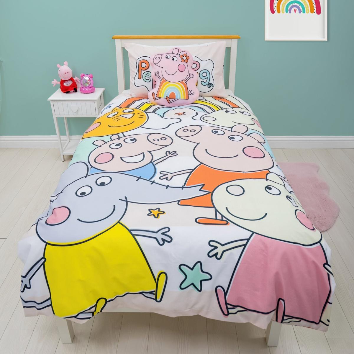 Peppa Pig Playful Duvet Cover and Pillowcase Set Blue – image 2