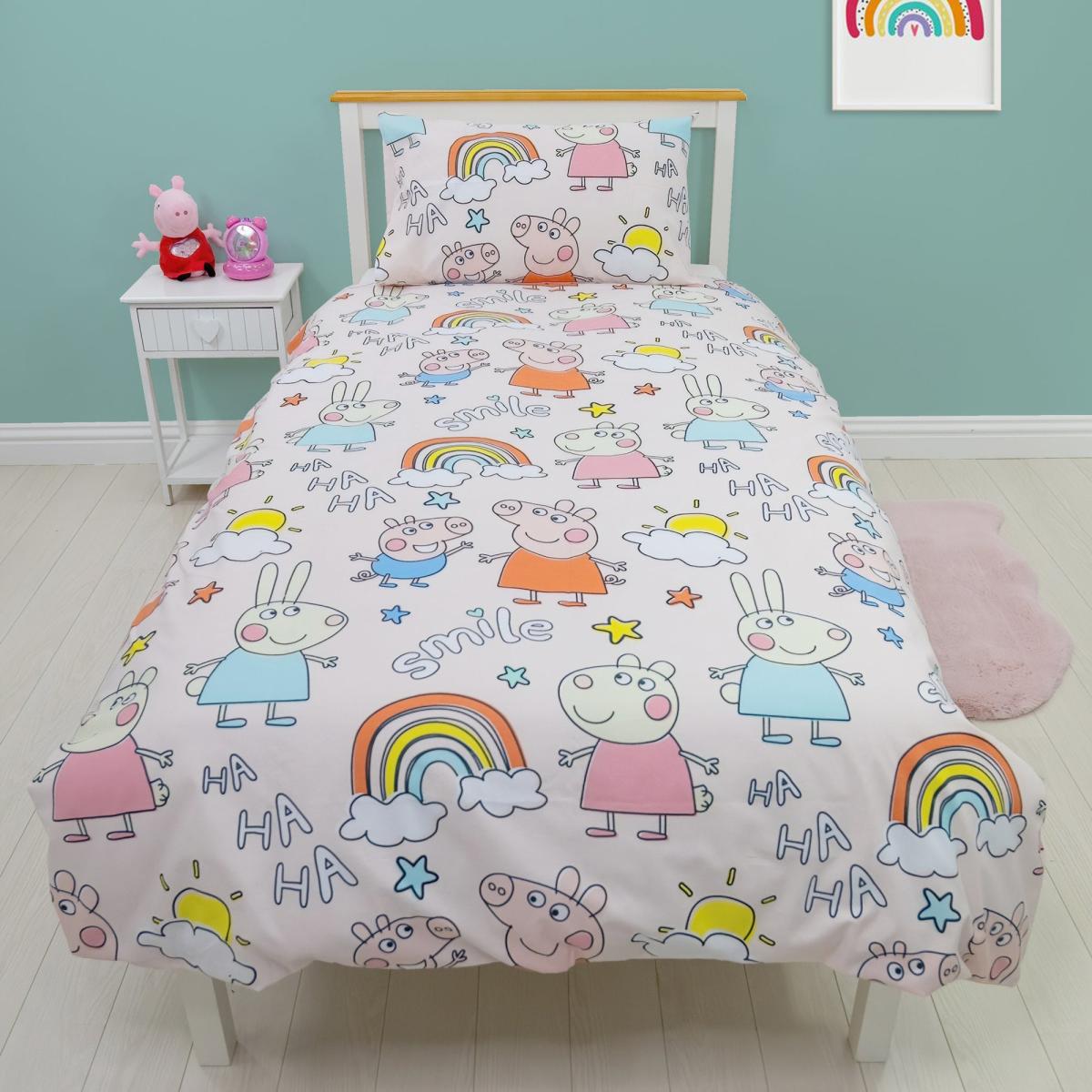 Peppa Pig Playful Duvet Cover and Pillowcase Set Blue – image 3
