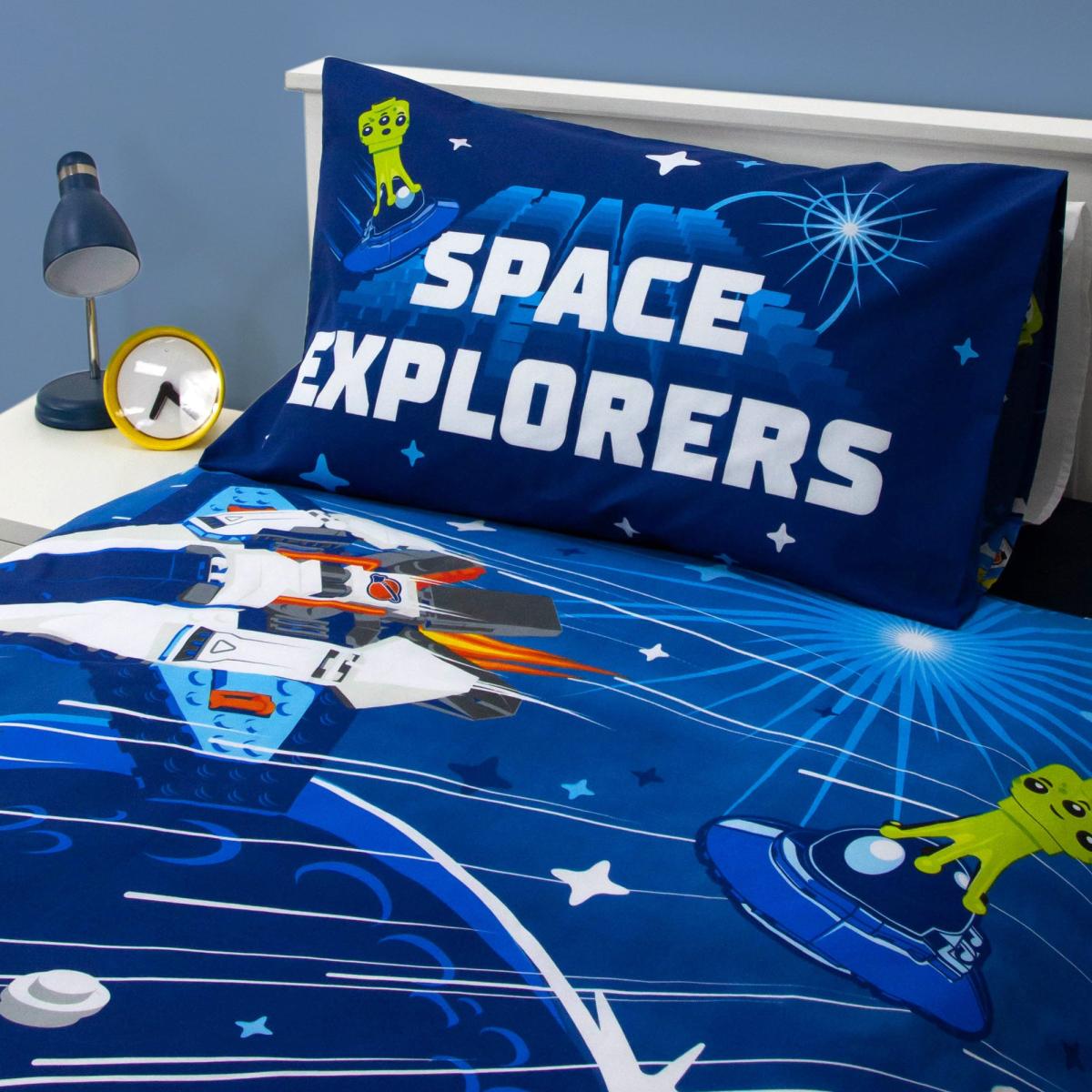 Lego City Single Duvet Cover and Pillowcase Set Blue – image 3