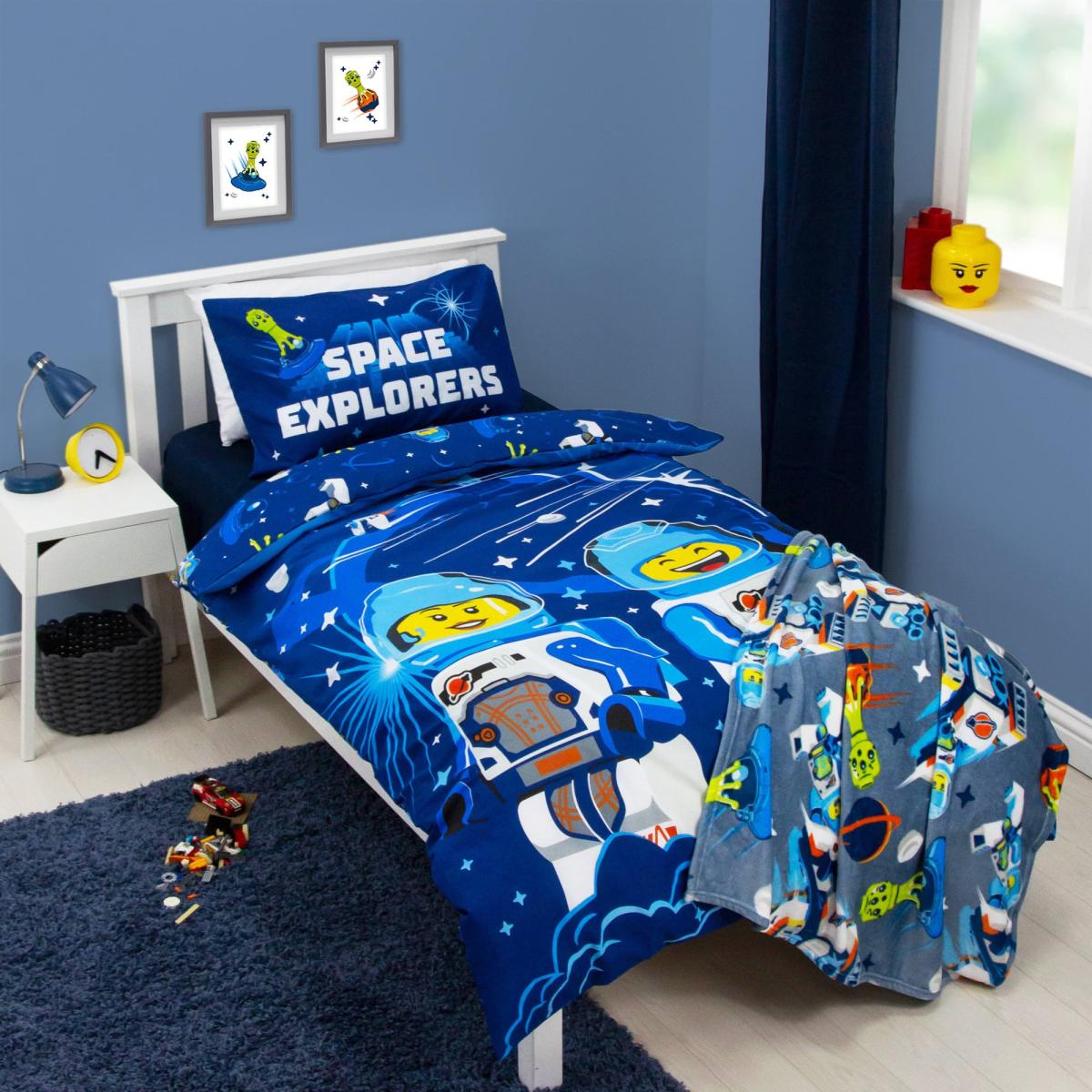 Lego City Single Duvet Cover and Pillowcase Set Blue – image 6