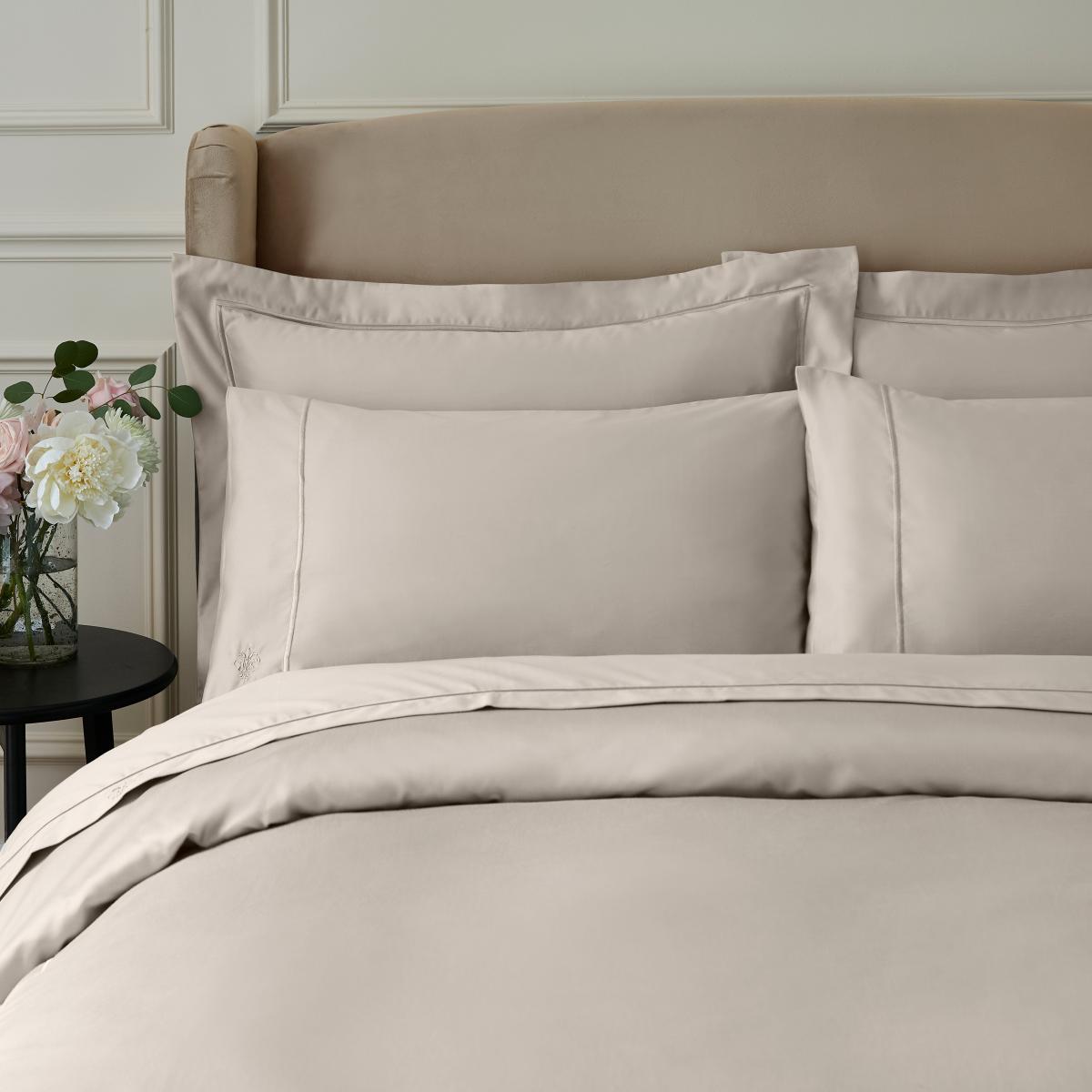 Dorma Egyptian Cotton Sateen 1000 Thread Count Duvet Cover Champagne – image 2