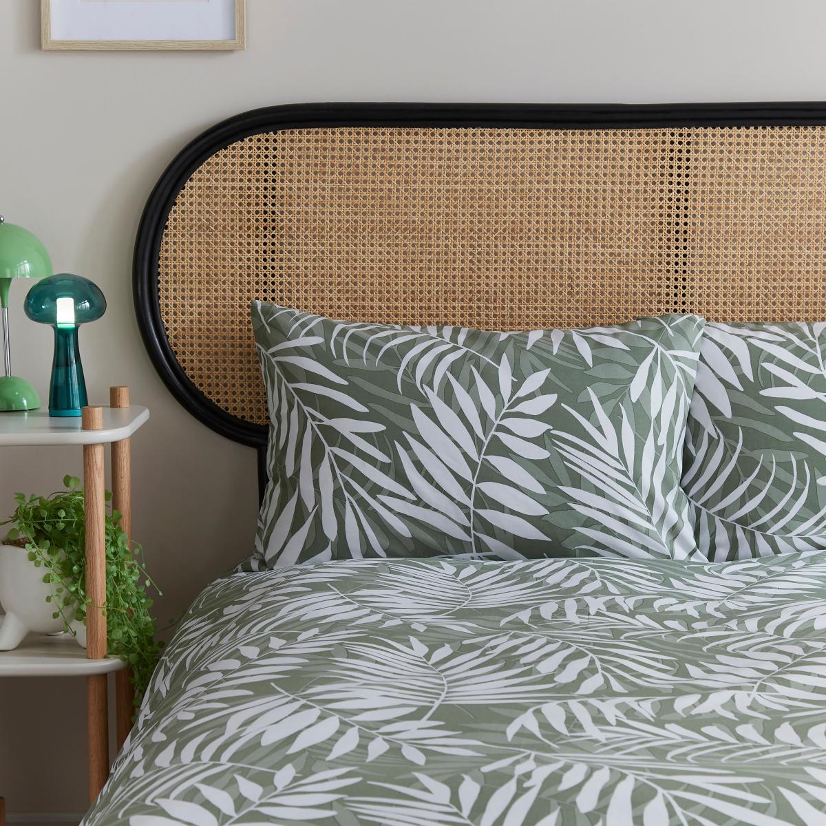 Elio Palm Duvet Cover Set Sage (Green) – image 4