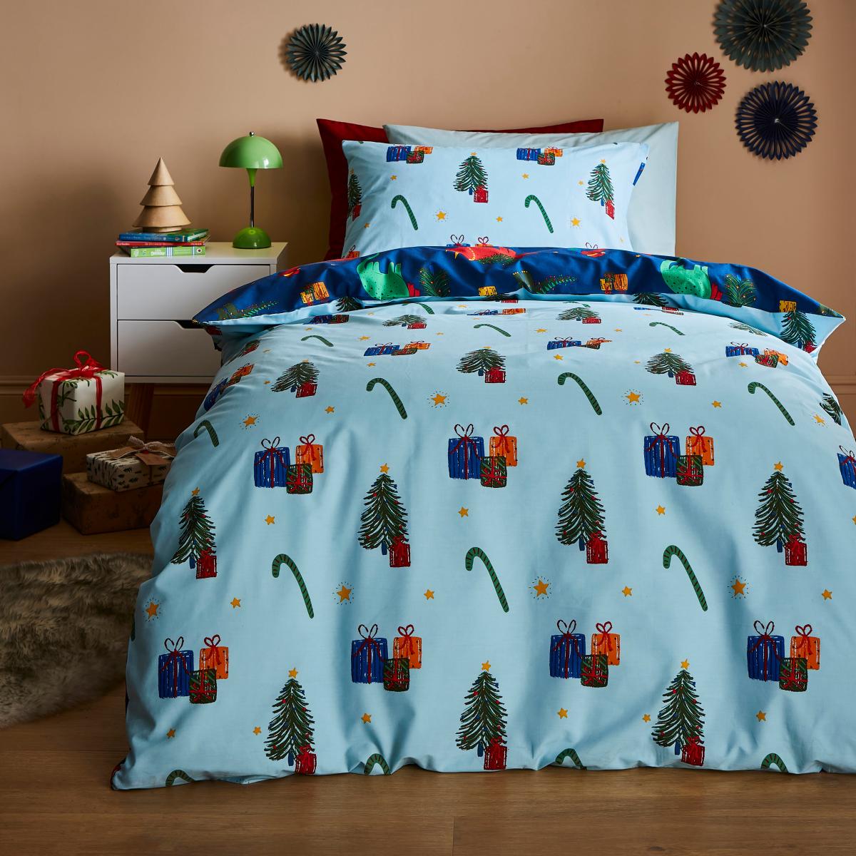 Dino Boys Duvet Cover Set Blue – image 2