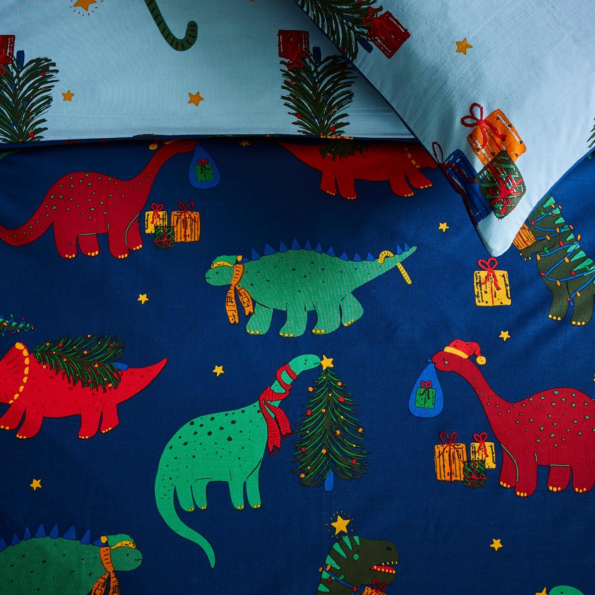 Dino Boys Duvet Cover Set Blue – image 3