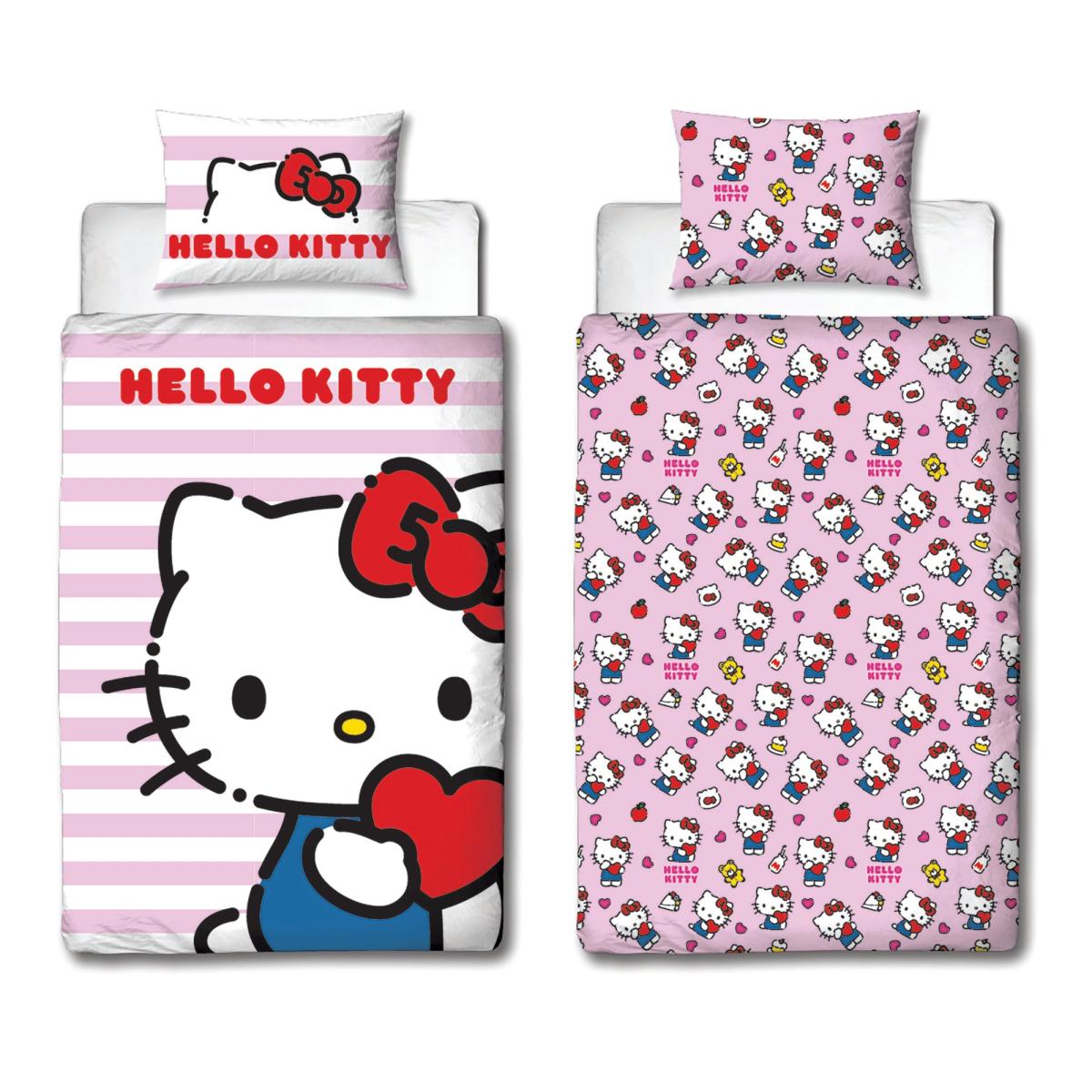 Single Duvet Cover and Pillowcase Set Pink – image 5
