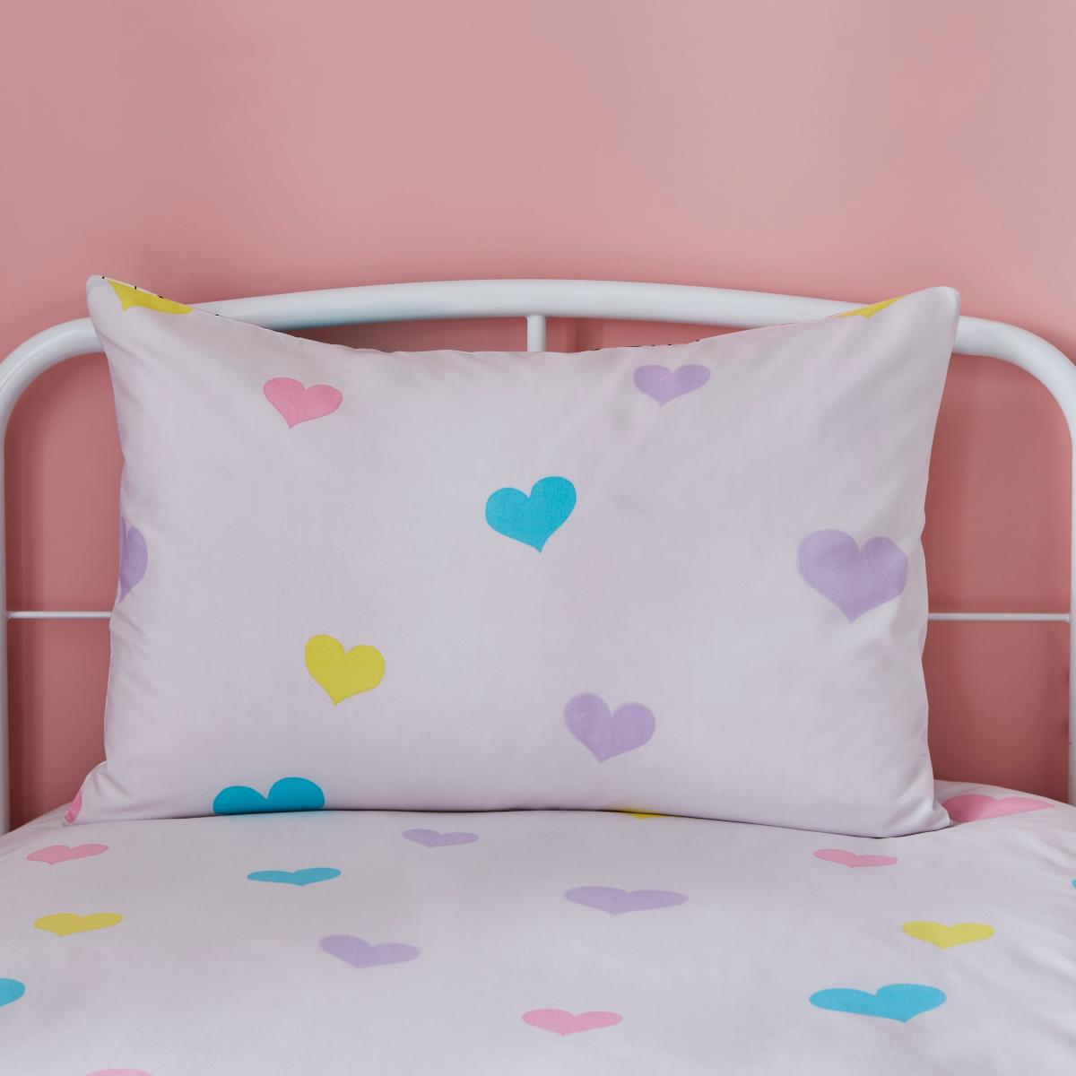 Cute Animals Single Duvet Cover and Pillowcase Set Pink – image 4