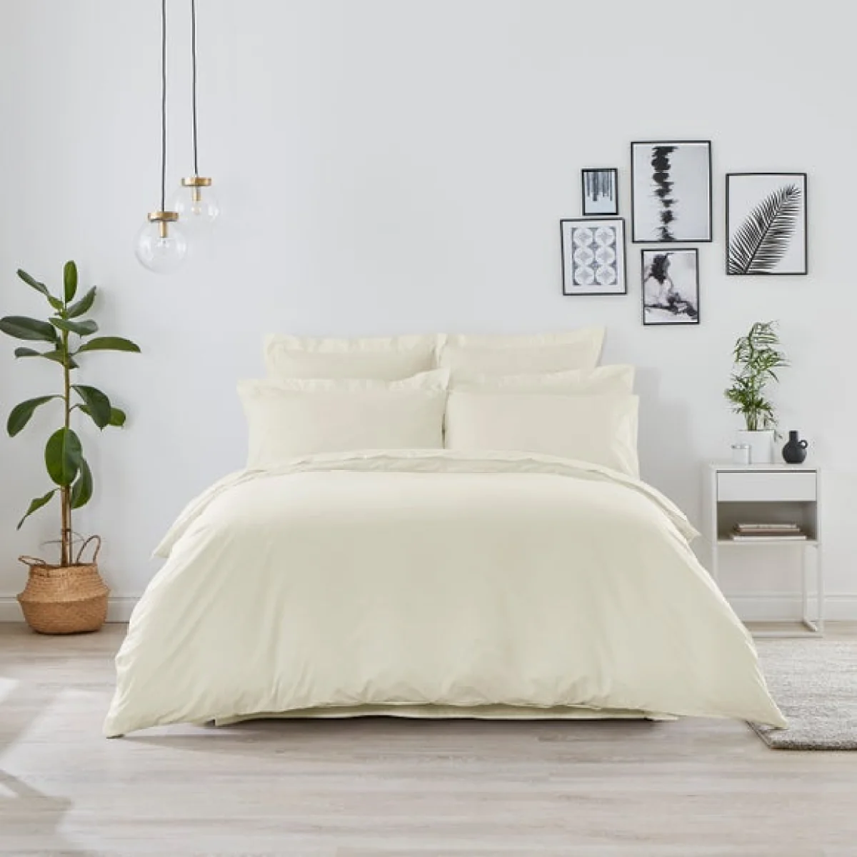 Non Iron Plain Dye Duvet Cover Pink – image 2