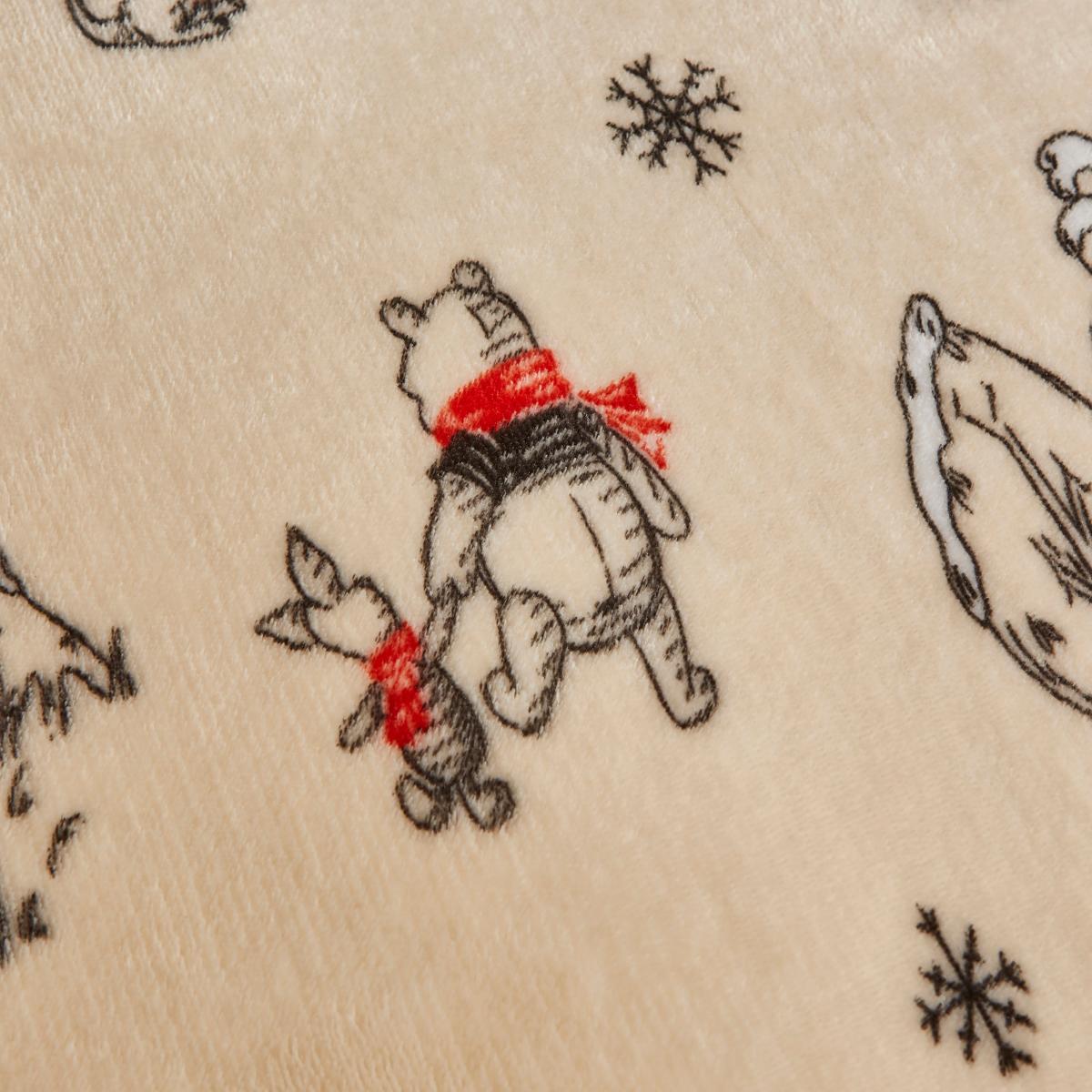 Disney Winnie the Pooh Fleece Duvet Cover and Pillowcase Set Off-White – image 3