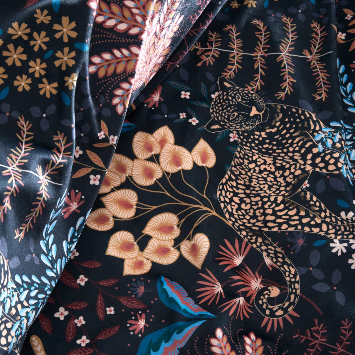 Catherine Lansfield Soft Velvet Exotic Leopard Duvet Cover Set – image 4