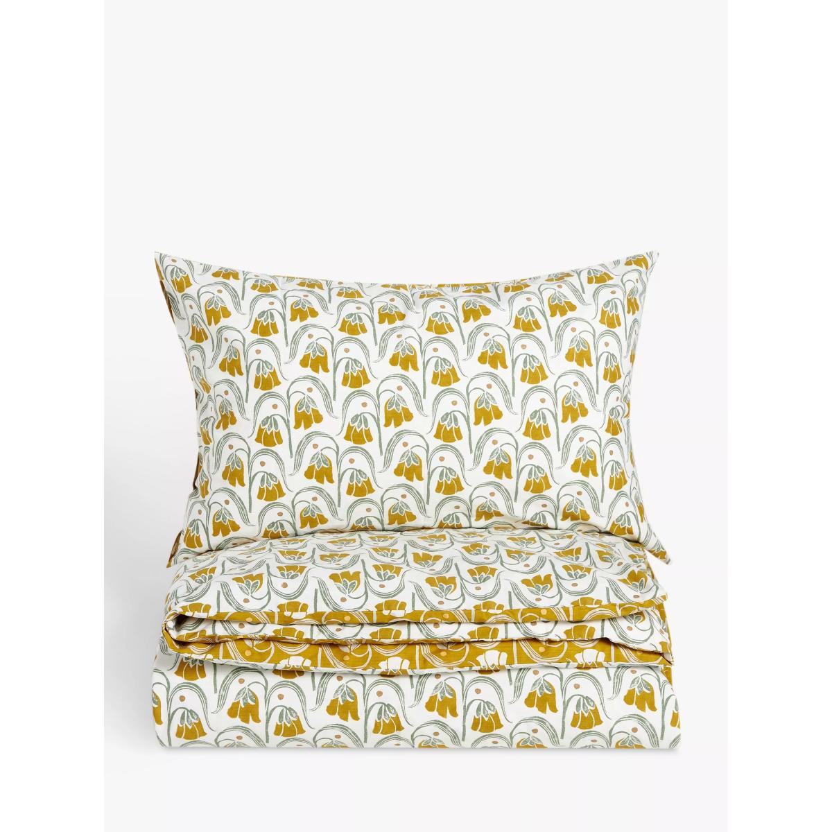 John Lewis Snowdrops Washed Cotton Duvet Cover Set – image 4