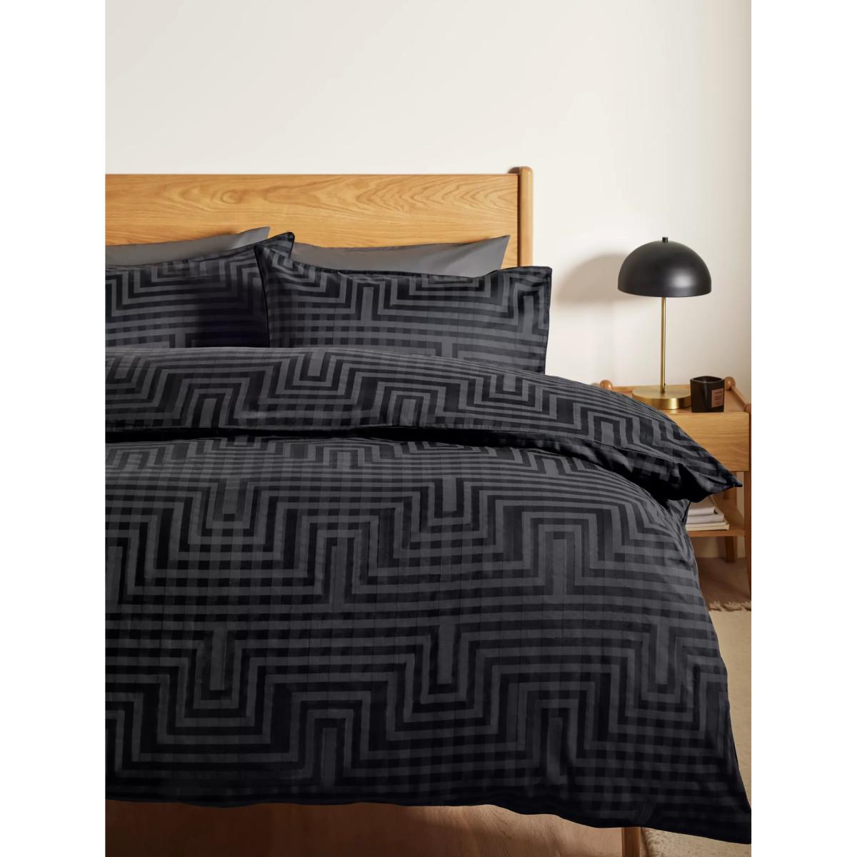 John Lewis Geometric Check Duvet Cover Set – image 2