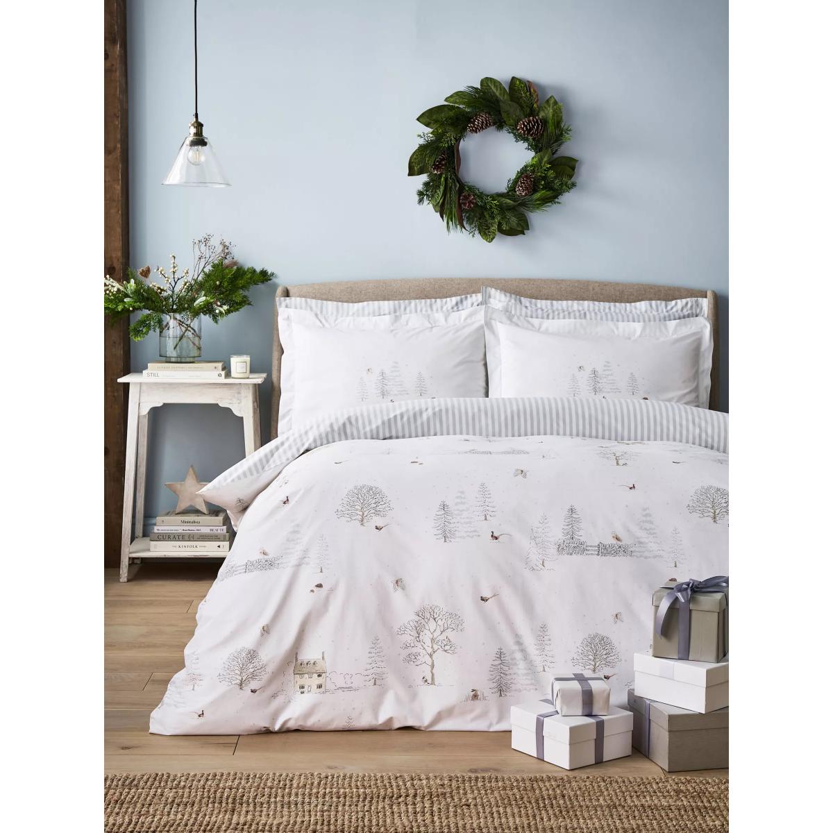 Sophie Allport Snowy Cottage Duvet Cover Set – image 2