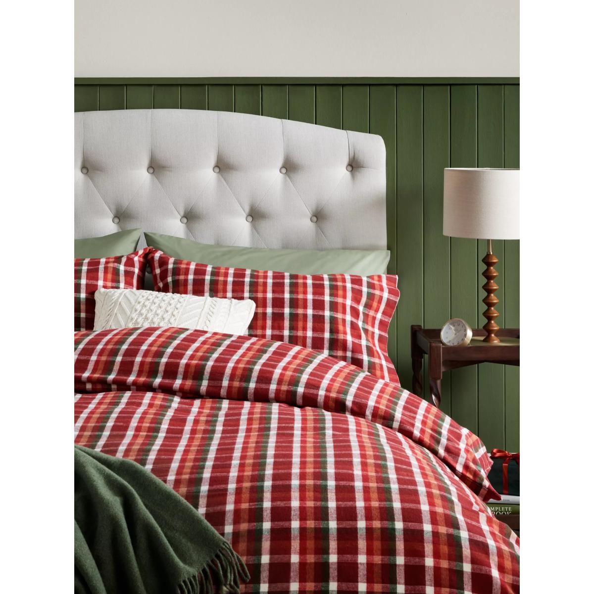 John Lewis Rubin Brush Check Cotton Duvet Cover Set – image 3