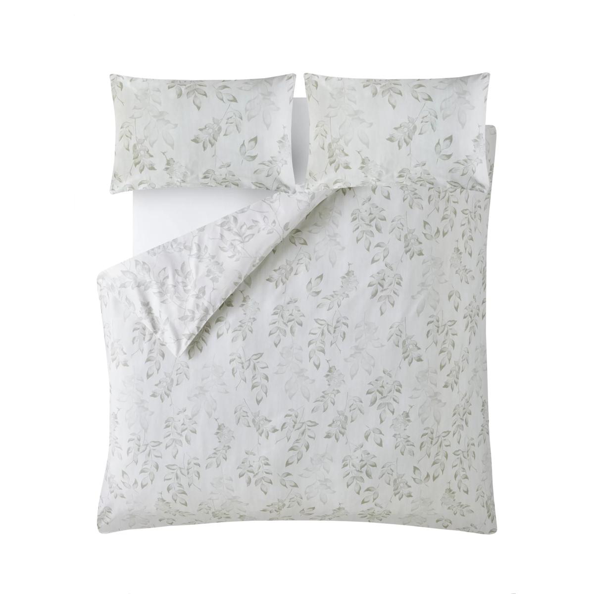 Laura Ashley Lockwood Cotton Duvet Cover Set, Green Mid – image 5