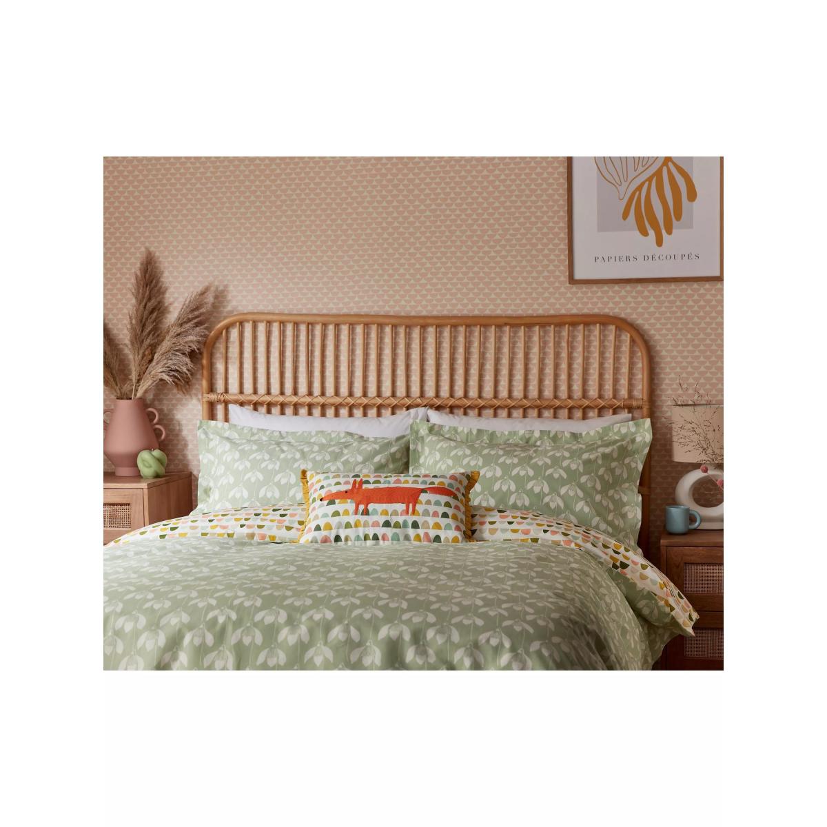 Scion Snowdrops Duvet Cover Set, Sage Green – image 2
