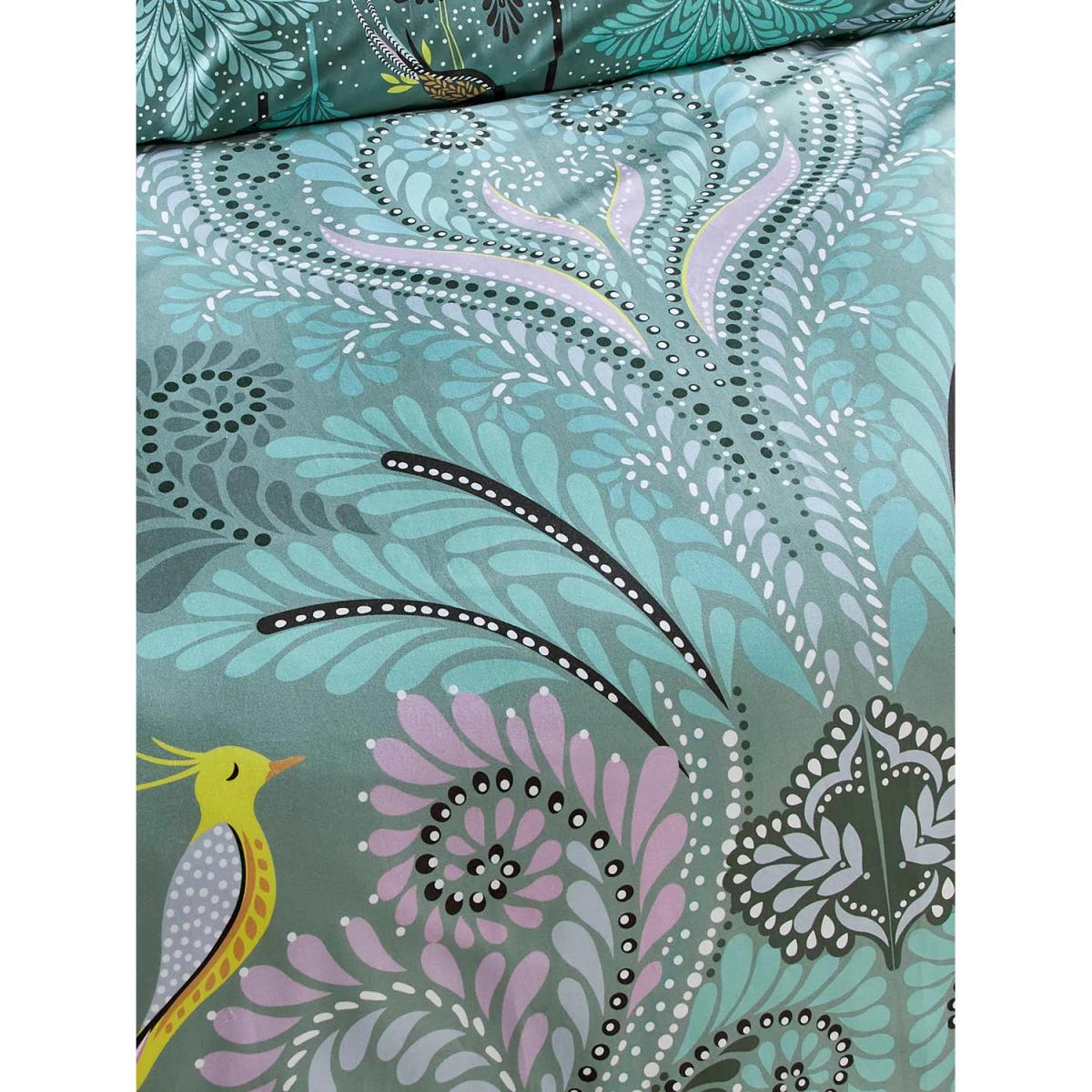 Sara Miller Peacock Filigree Reversible Duvet Cover Set – image 5