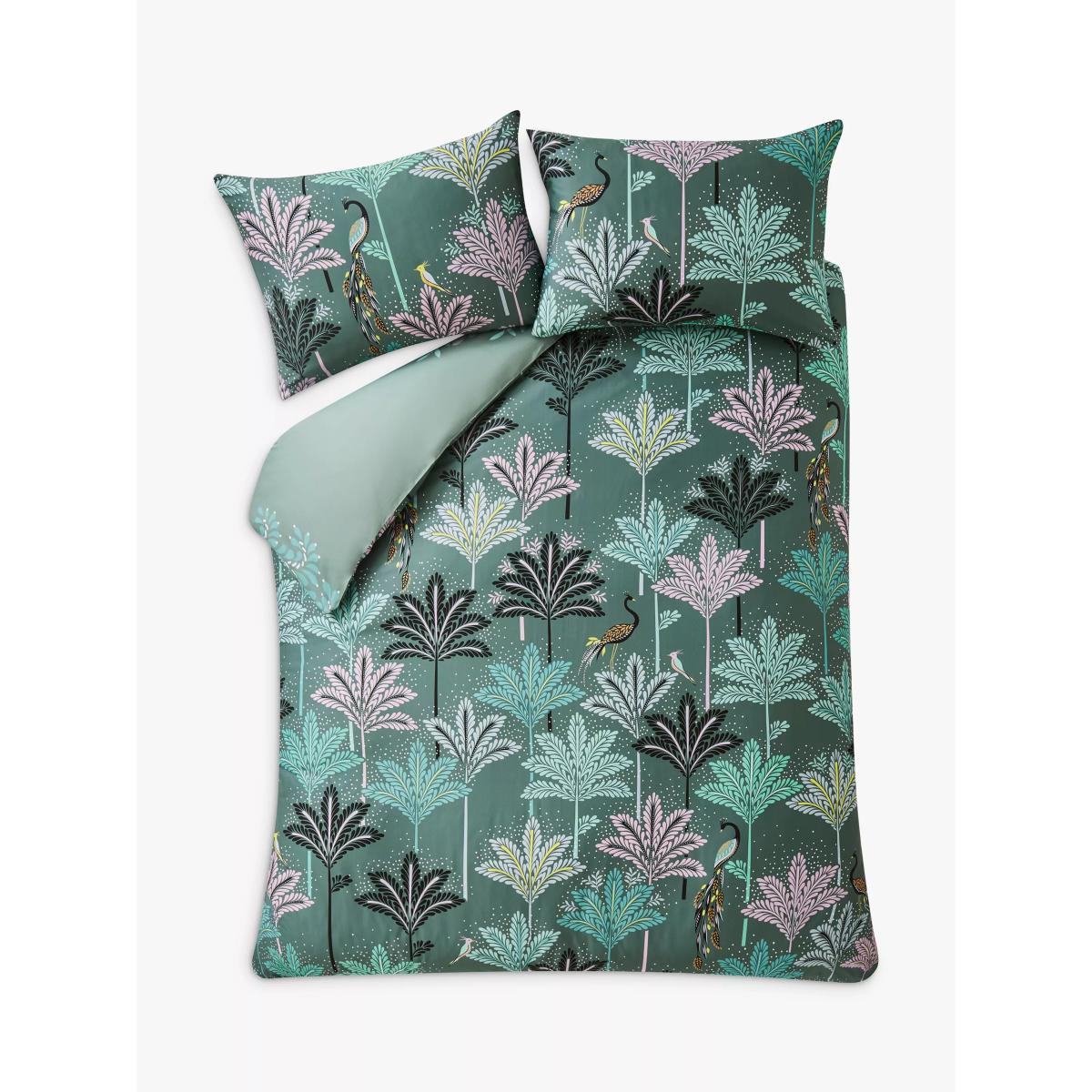 Sara Miller Peacock Filigree Reversible Duvet Cover Set – image 8