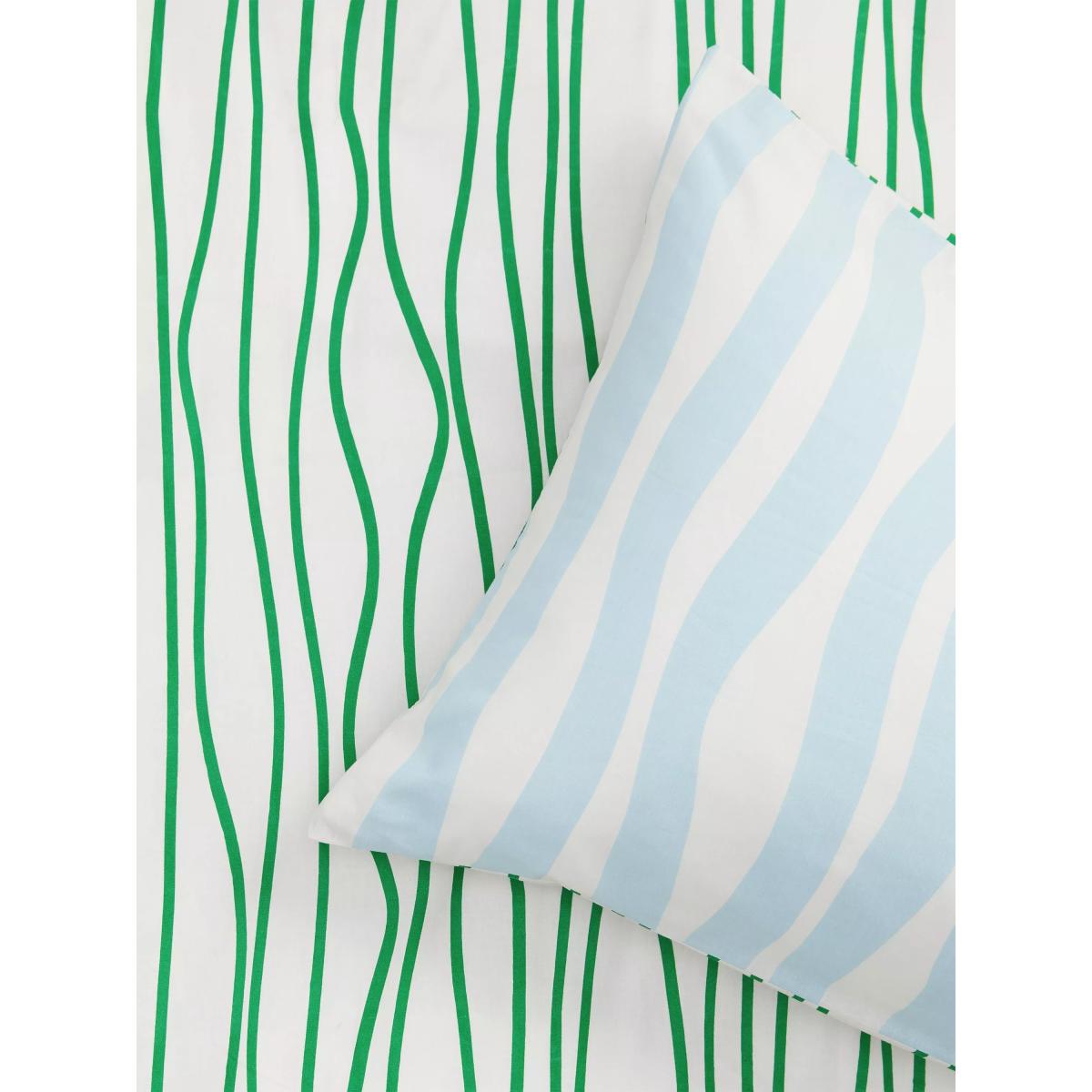 John Lewis ANYDAY Ripple Stripe Reversible Pure Cotton Duvet Cover Set – image 3