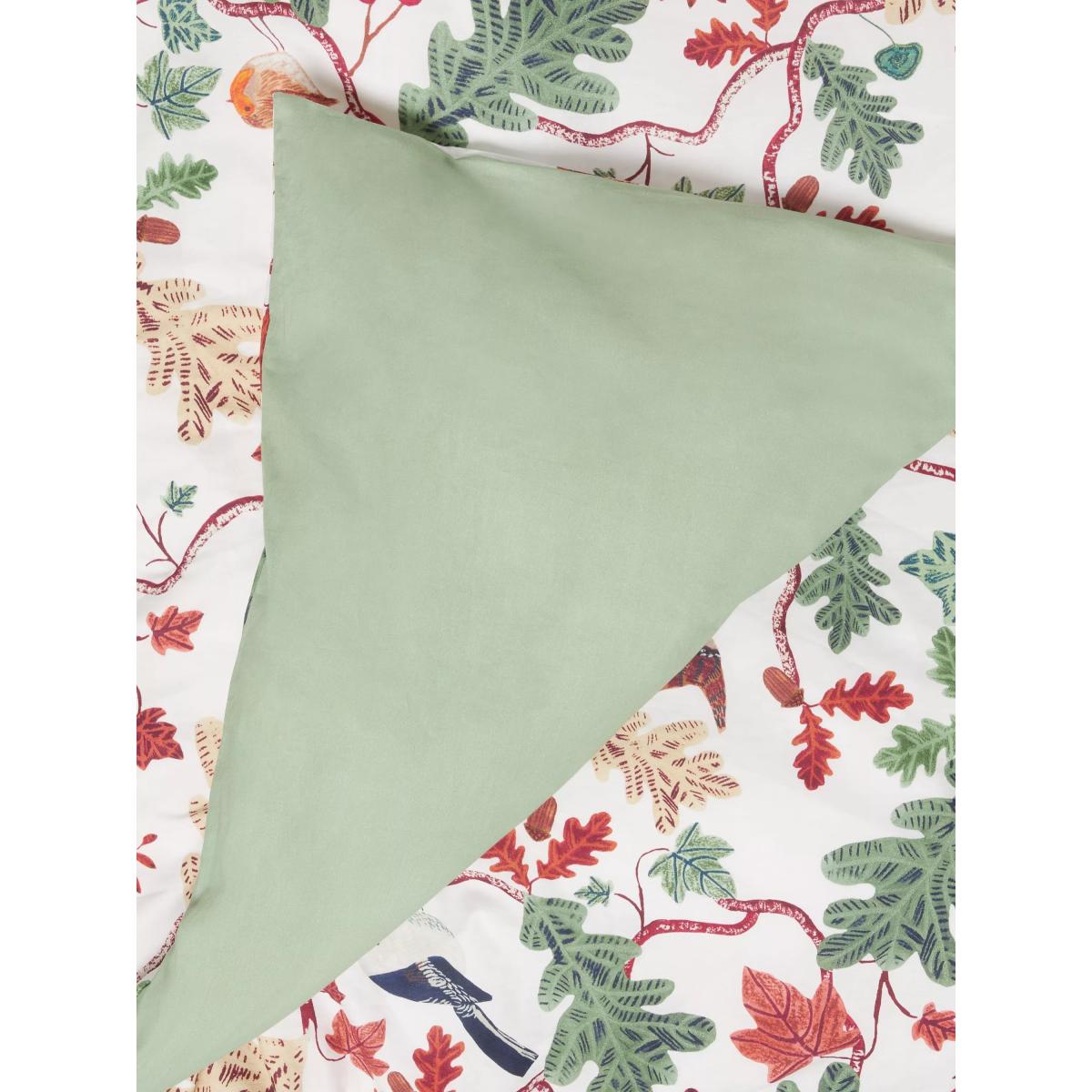 John Lewis ANYDAY Christmas Leaves and Birds Duvet Cover Set – image 3