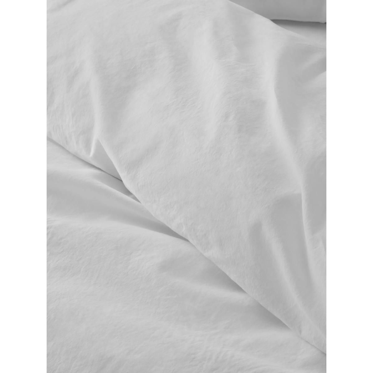 John Lewis Comfy & Relaxed Washed Cotton & Hemp Blend Duvet Cover Set, White – image 3