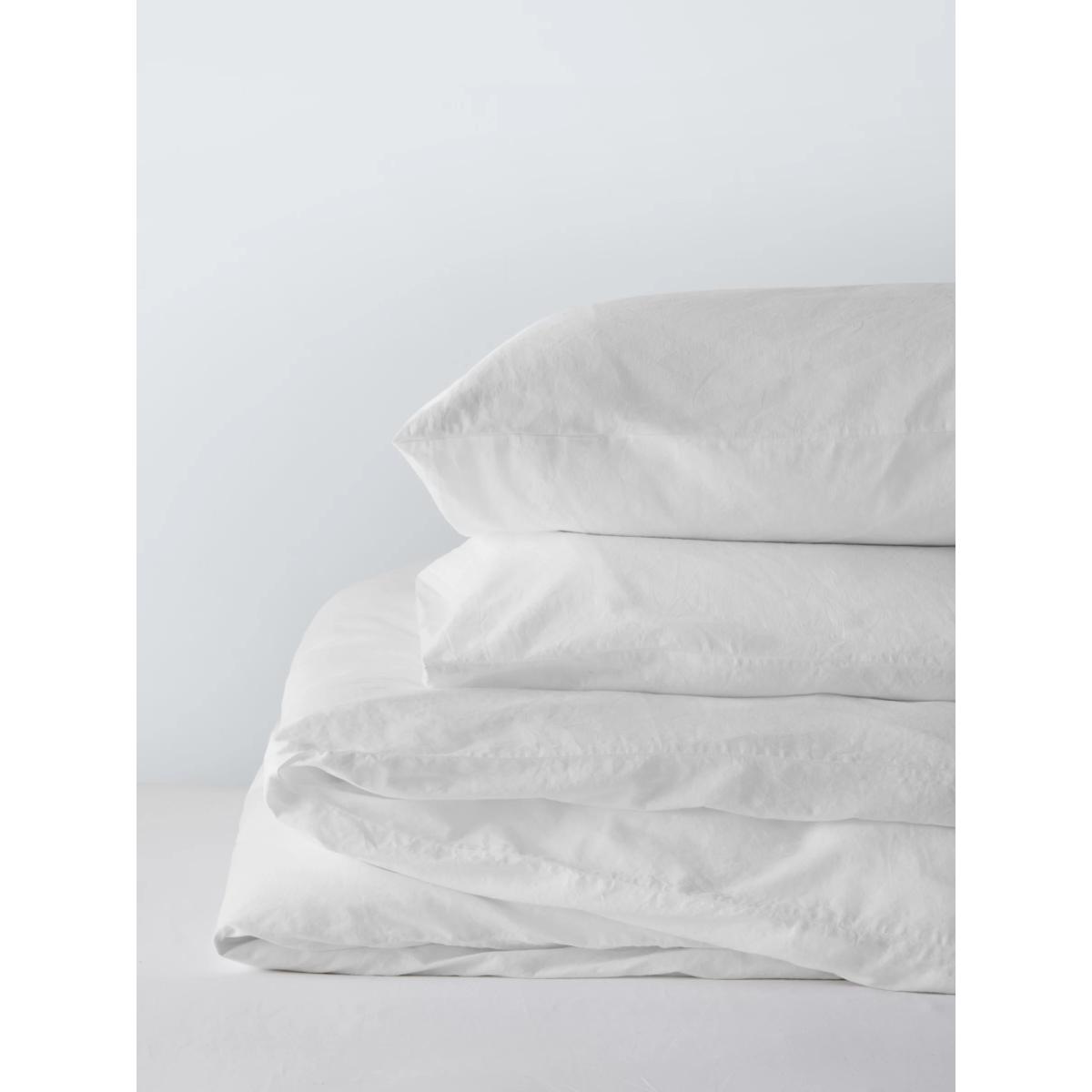 John Lewis Comfy & Relaxed Washed Cotton & Hemp Blend Duvet Cover Set, White – image 5