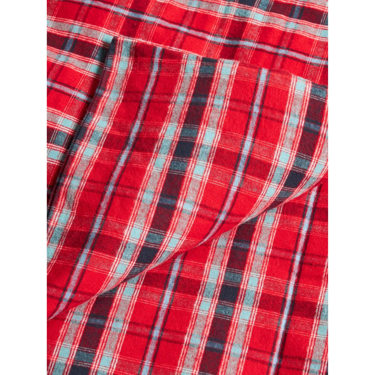 John Lewis Festive Brush Check Cotton Duvet Cover Set – image 3