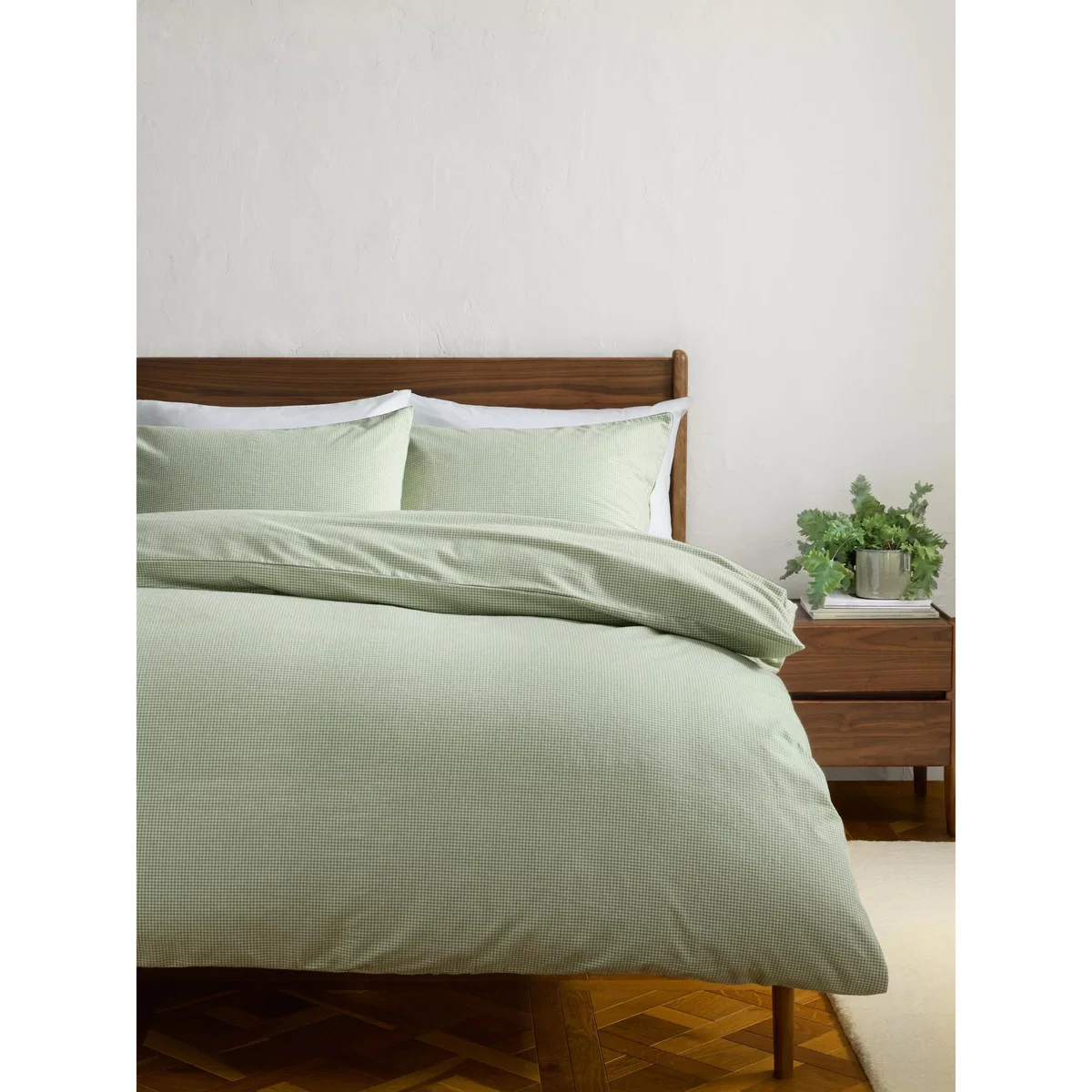 John Lewis Cotton Mini Gingham Duvet Cover Set – image 2