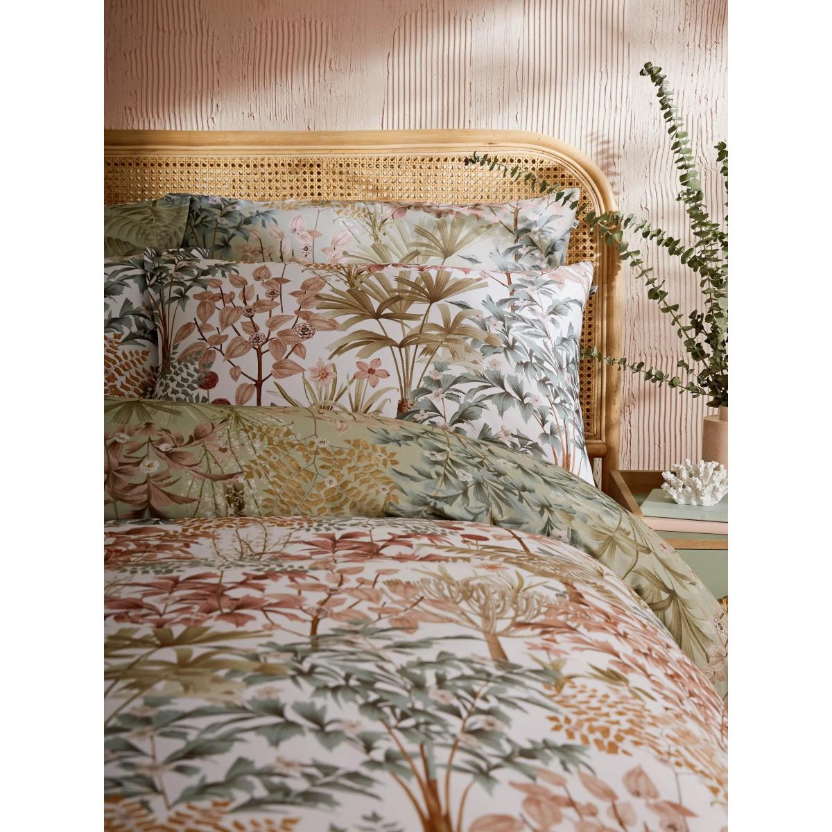 Graham & Brown Jardin Botanico Reversible Cotton Duvet Cover Set, Soft Sage – image 2