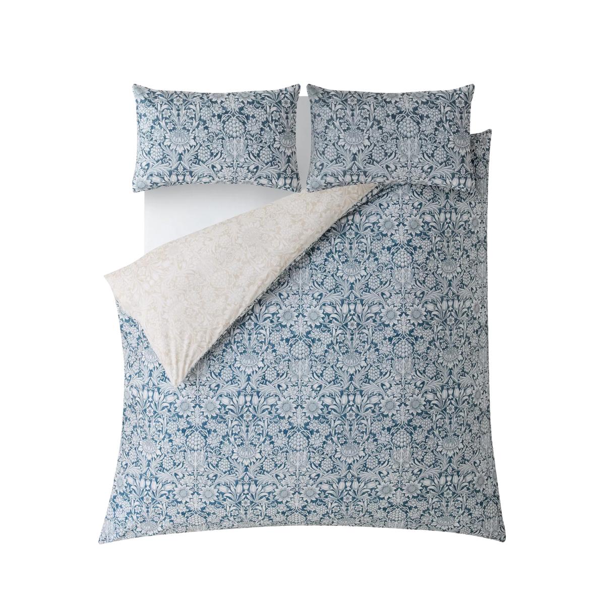William Morris At Home Sunflower Duvet Cover Set, Blue Ink – image 5