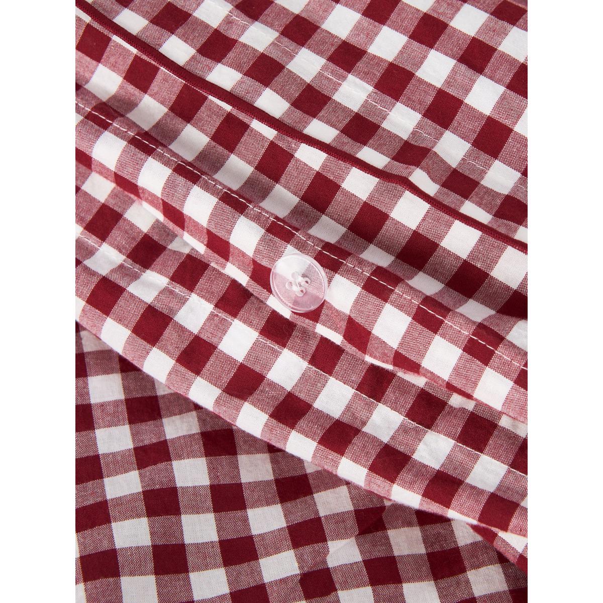 John Lewis Gingham Duvet Cover Set, Red Berry – image 4