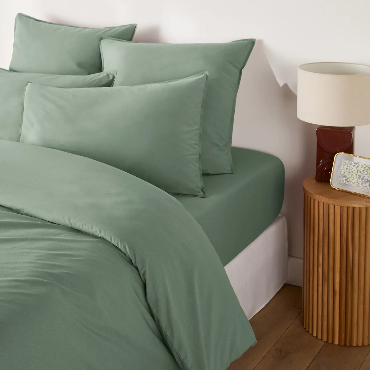 Scenario Plain 100% Washed Cotton Duvet Cover – image 2
