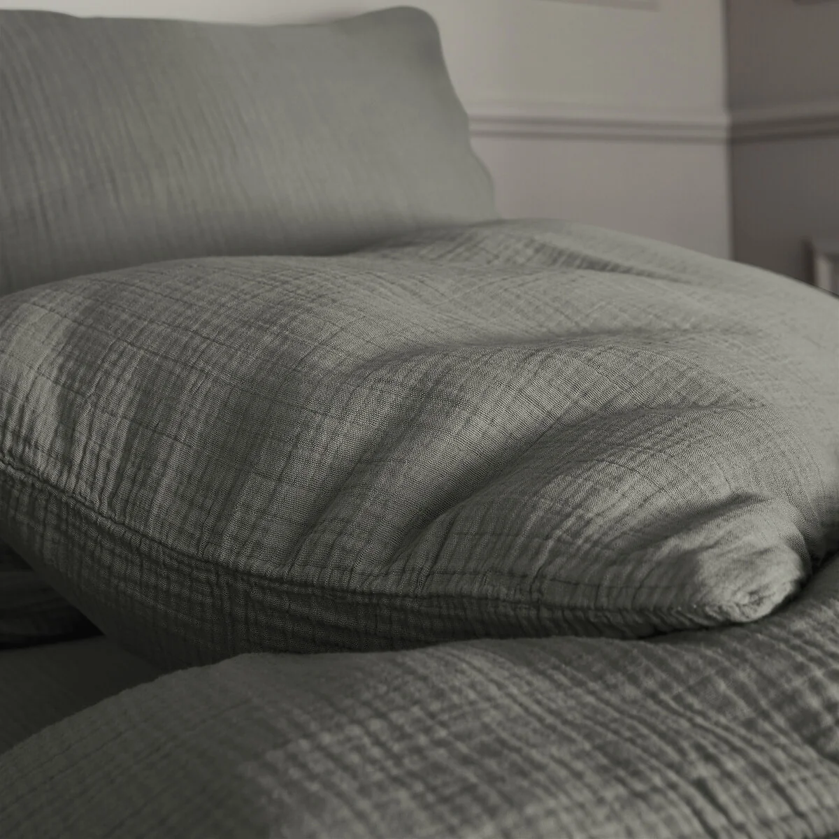 Yafa Organic Cotton Muslin 200 Thread Count Duvet Cover – image 3