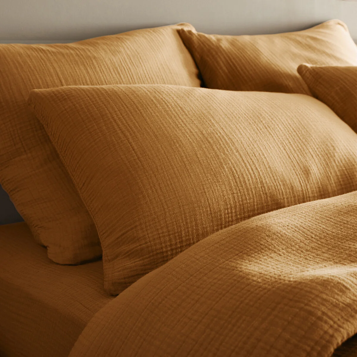 Yafa 100% Organic Cotton Muslin 200 Thread Count Duvet Cover – image 3