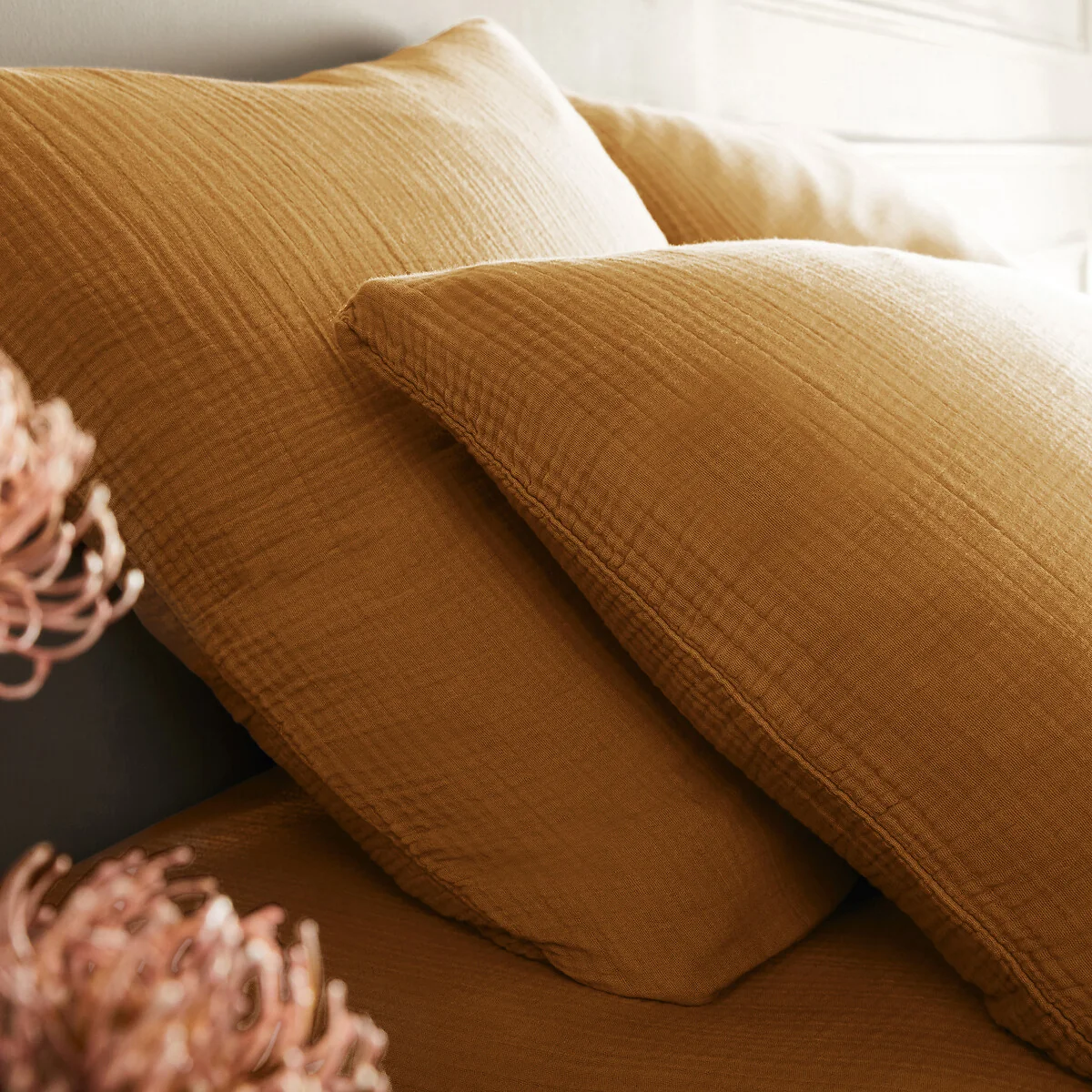 Yafa 100% Organic Cotton Muslin 200 Thread Count Duvet Cover – image 4