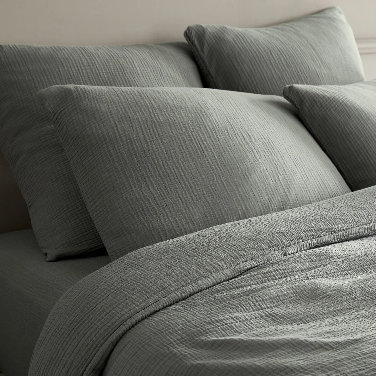 Yafa 100% Organic Cotton Muslin 200 Thread Count Duvet Cover – image 3