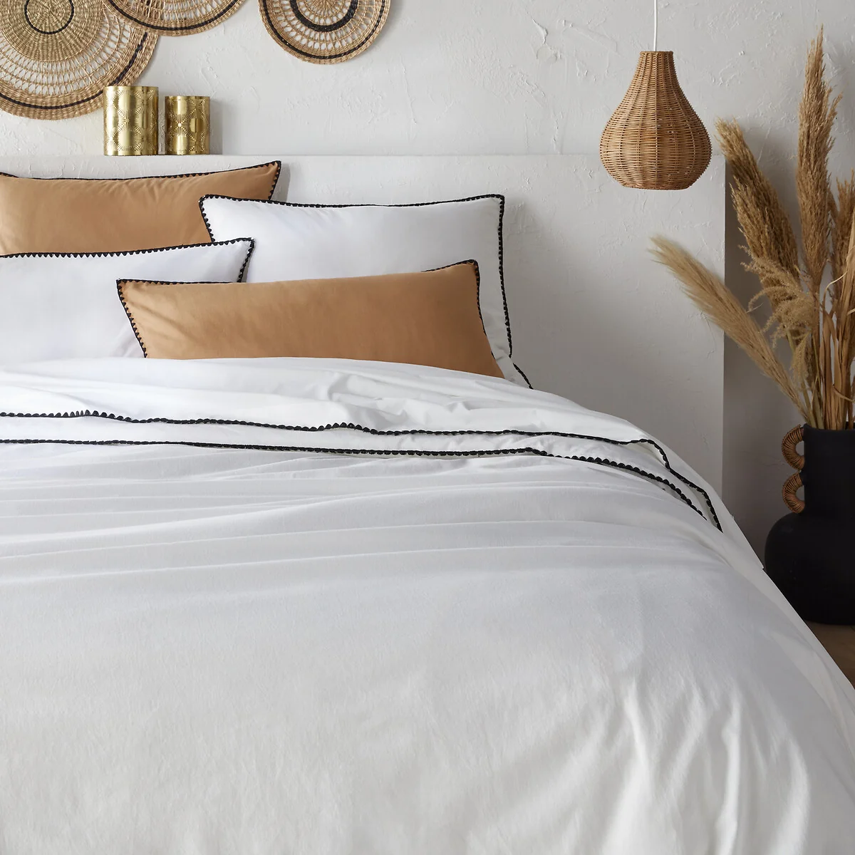 Les Signatures - Merida Embroidered Washed Cotton Duvet Cover – image 2