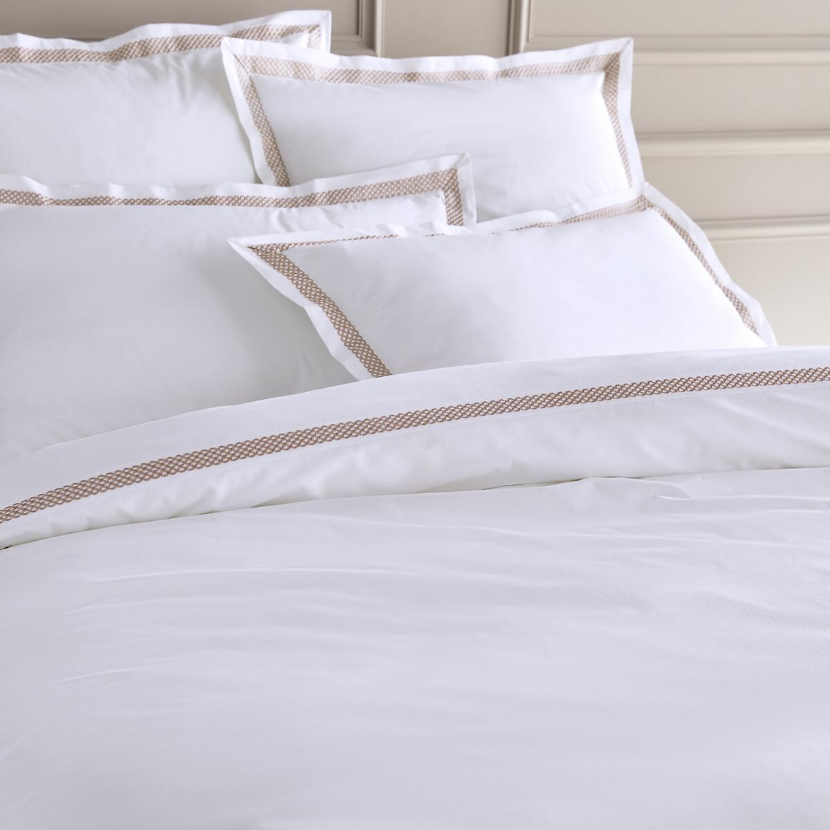 Maella Embroidered 100% Organic Cotton Percale 200 Thread Count Duvet Cover – image 2